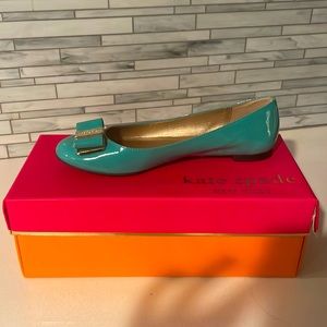 Teal Kate spade flats
